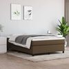 vidaXL Boxspringbett mit Matratze Dunkelbraun 140x190 cm Stoff