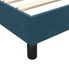 vidaXL Boxspringbett mit Matratze & LED Dunkelblau 140x220 cm Samt