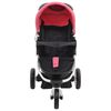 vidaXL 3-Rad-Kinderwagen Rosa und Schwarz