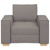 vidaXL Sofa Stuhl Taupe 100x78x84 cm Stoff