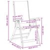 vidaXL Gartenst&uuml;hle 6 Stk. Klappbar Massivholz Akazie und Textilene