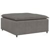 vidaXL Modulares Sofa Fu&szlig;hocker-Modul Hellgrau 100x100x48 cm