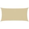 vidaXL Sonnensegel Beige 2 x 6 m HDPE
