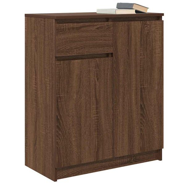 vidaXL Sideboard mit Schublade Braun Eichen-Optik 71x35x84 cm