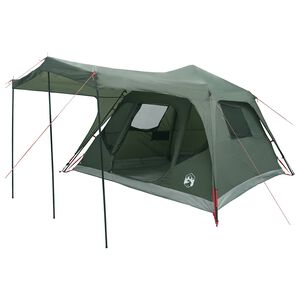 vidaXL Familienzelt Olivegr&uuml;n 305 x 275 x 190 cm Polyester und Stahl