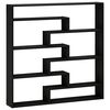 vidaXL Wandregal Schwarz Eichen-Optik 103 x 17 x 102 cm Holzwerkstoff