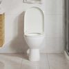 vidaXL Toilettensitz mit Absenkautomatik und Quick-Release Wei&szlig; Eckig