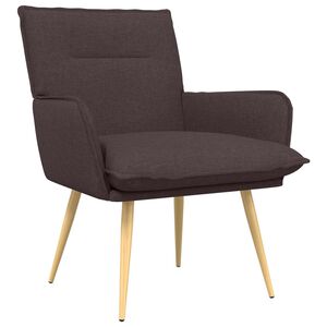 vidaXL Sessel Dunkelbraun Stoff