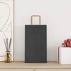 vidaXL Papiertragetaschen 50 Stk. mit Henkeln Schwarz 21x11x36 cm