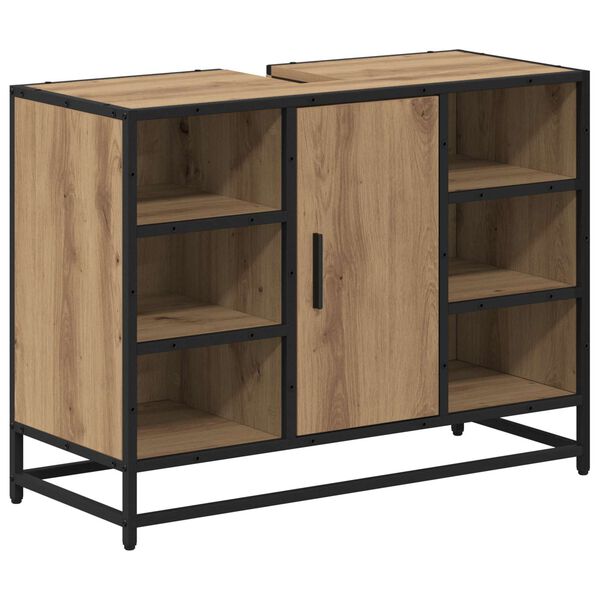 vidaXL Badezimmerschrank Artisan-Eiche 80 x 33 x 60 cm Holzwerkstoff