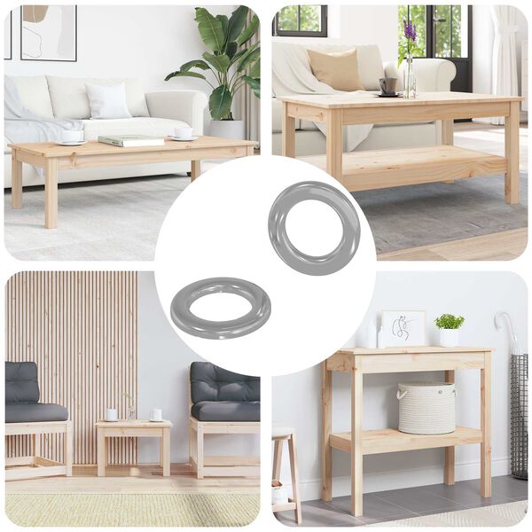 vidaXL Unterlegscheiben 2 pcs Silber 10 x 10 x 0,8 mm Eisen