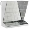 vidaXL Heu Futterspender Silber 71 x 33 x 70 cm 5 kg Verzinkter Stahl