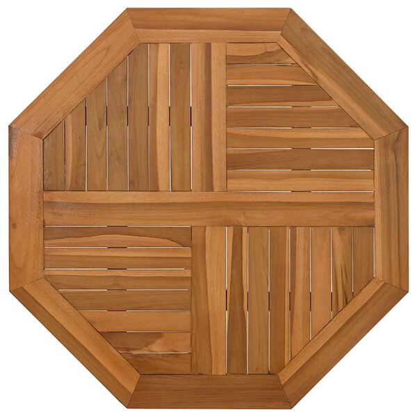 vidaXL Tischplatte 80x80x2,5 cm Achteckig Massivholz Teak
