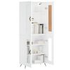 vidaXL Highboard Wei&szlig; 69,5x34x180 cm Holzwerkstoff