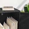 vidaXL Gartenschrank Schwarz 83x45x76 cm Poly Rattan