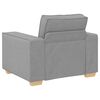 vidaXL Sofa 3 pcs Wolkengrau Leinenmischgewebe