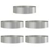 vidaXL Pflanzenring 5 Stk. Silber 80 x 80 x 20 cm Edelstahl