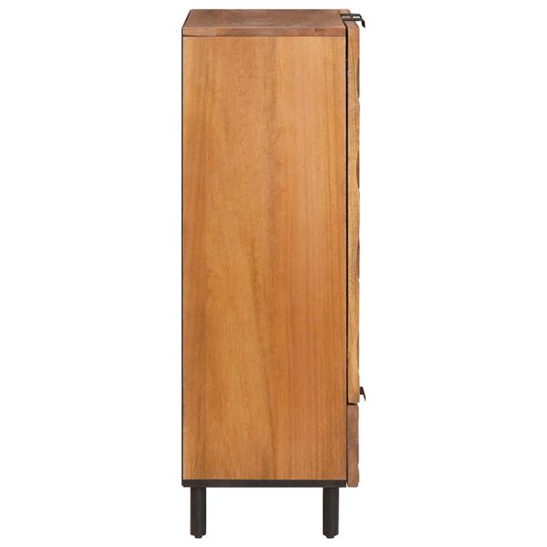 vidaXL Highboard mit T&uuml;r Akazienbraune Oberfl&auml;che 60 x 33 x 100 cm