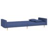 vidaXL Schlafsofa 2-Sitzer mit 2 Kissen Blau Stoff