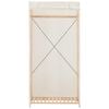 vidaXL Kleiderschrank Wei&szlig; 79 x 40 x 170 cm Stoff