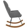 vidaXL Schaukelstuhl Dunkelgrau Samt