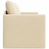 vidaXL Schlafsofa 110cm Creme Stoff