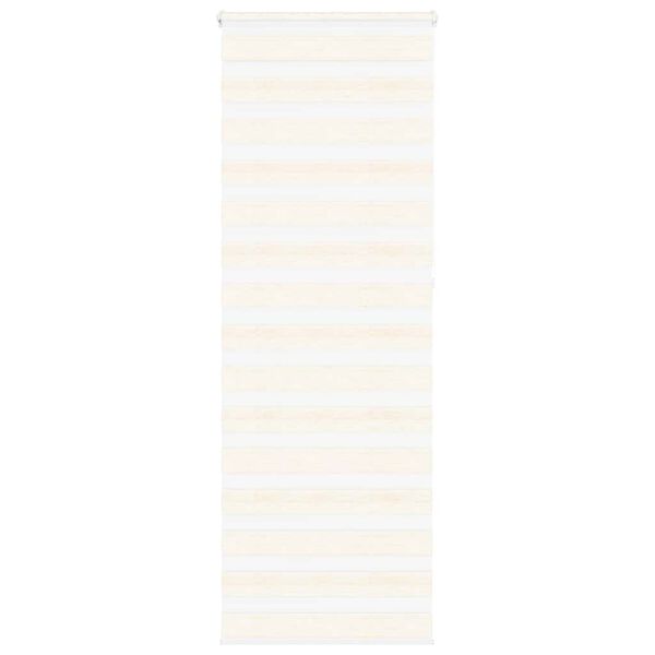 vidaXL Doppelrollo Marmorbeige 70x230 cm Stoffbreite 65,9 cm Polyester