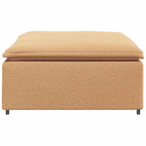 vidaXL Modulares Sofa Fu&szlig;hocker-Modul Beige 100x100x48 cm
