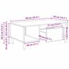 vidaXL Couchtisch Altholz 90 x 50 x 26,5 cm Holzwerkstoff