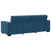 vidaXL 3-Sitzer-Sofa Blau 220x78x84 cm Samt