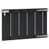 vidaXL Gartentor 100 x 60 cm WPC und Aluminium Schwarz