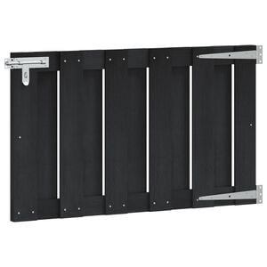 vidaXL Gartentor 100 x 60 cm WPC und Aluminium Schwarz