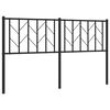 vidaXL Ersatz-Kopfteil Metall Schwarz 150 cm