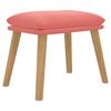 vidaXL Fu&szlig;hocker Rosa 45x29,5x35 cm Samt