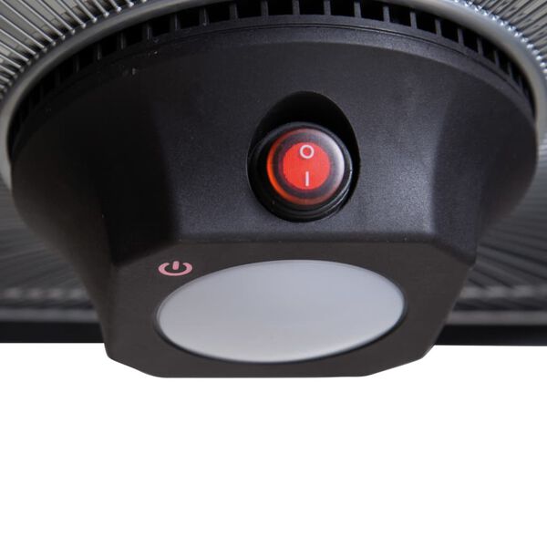 Sunred Deckenheizstrahler Spica Square 2000 W Halogen Schwarz CE17SQ-B