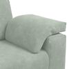 vidaXL 3-Sitzer-Sofa Hellgrau 178 cm Samt