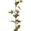 vidaXL Blumengirlanden Blumen 6 Stk. Champagnerfarben 215 cm
