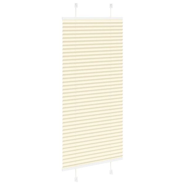 vidaXL Plissee Creme 55x100 cm Stoffbreite 54,4 cm Polyester