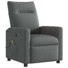 vidaXL Massage-Relaxsessel, Stoff, Dunkelgrau
