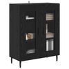 vidaXL Sideboard Schwarz Eichen-Optik 69,5 x 34 x 90 cm Holzwerkstoff
