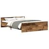 vidaXL Bettgestell ohne Matratze Altholz-Optik 120x190cm Holzwerkstoff
