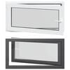vidaXL Kellerfenster RISOR 110 x 60 cm PVC und Glas Anthrazit