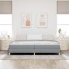 vidaXL Boxspringbett mit Matratze Hellgrau 200 x 200 cm Stoff
