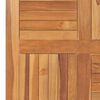 vidaXL Tischplatte Massivholz Teak Quadratisch 80&times;80&times;2,5 cm