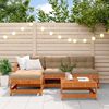 vidaXL Garten-Lounge-Set 5 pcs Wachsbraun Massives Kiefernholz