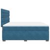 vidaXL Boxspringbett mit Matratze Blau 180x200 cm Samt