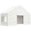 vidaXL Pavillon mit Dach Weiß 5,88x2,23x3,75 m Polyethylen