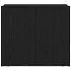 vidaXL Sideboard Schwarz Eichen-Optik 80 x 33 x 70 cm Holzwerkstoff
