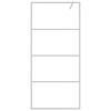 vidaXL Duschwand f&uuml;r Begehbare Dusche Silbern 90x195cm ESG-Klarglas