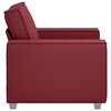 vidaXL Sofa 59cm Weinrot Stoff